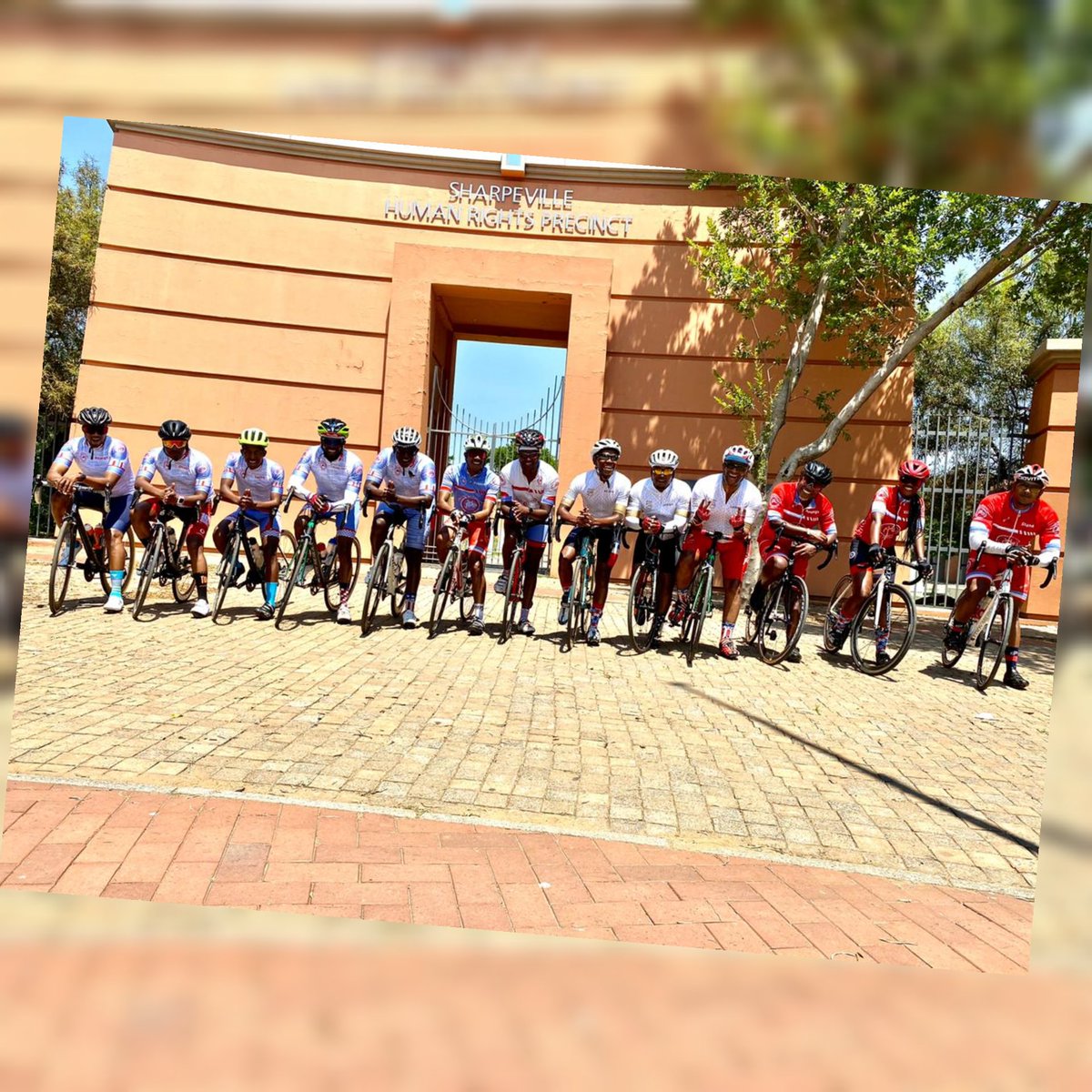 ProudBeginners's tweet photo. Thank you ๐๐ฝ #Sharpeville, for reminding us #Humanity this past #weekendriding ... #HumanRide #PBC5YearsAnniversary #WeekendRide ...๐๐ฝ๐๐ฒ #HandleOurStories #Cyclingshot #Lifebehindbars #cyclinglife #instacycling #Ahaa https://t.co/qHTscIY2IA