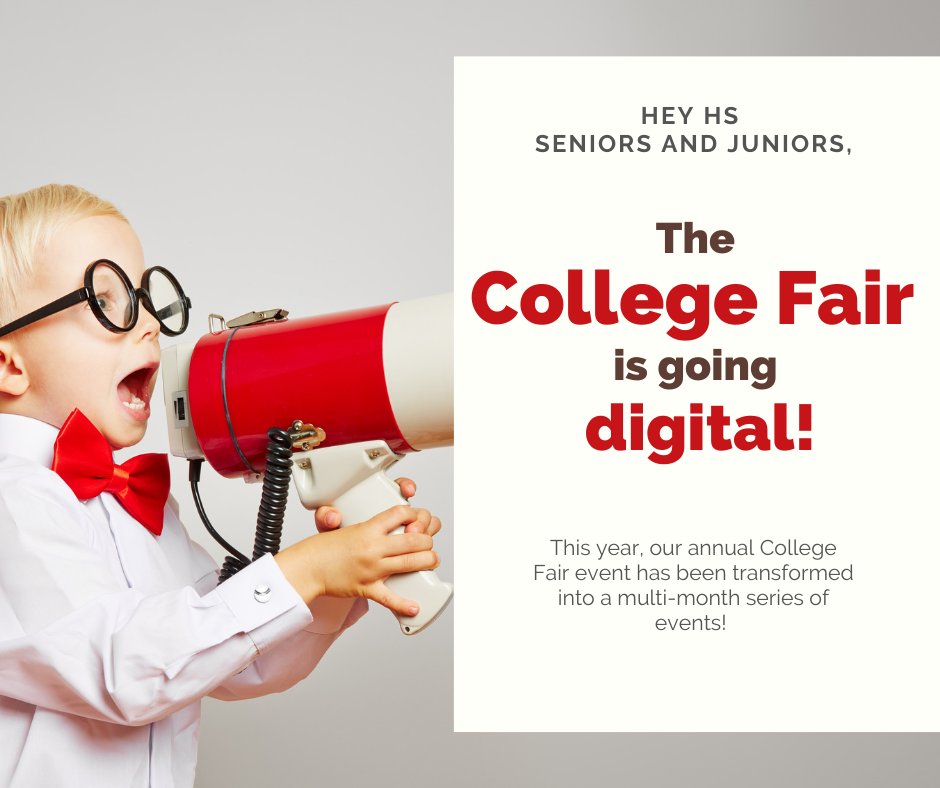 The #FSUSD College Fair just went digital! This year, instead of one day, we are offering a multi-month series of college and career exploration opportunities. Click to read more: bit.ly/3lAofDG