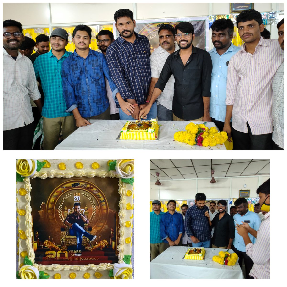 RkGundala's tweet photo. #నందమూరితారకరామారావు @tarak9999
చలన చిత్ర పరిశ్రమకు వచ్చి
#20సంవత్సరాలు పూర్తి అయిన సందర్భంగా,
నరసరావుపేట టౌన్ వైడ్ #NTR ఫ్యాన్స్ అధ్వర్యంలో
కేక్ కటింగ్ చెయ్యడం జరిగింది.
#20YearsOfNTR
#20YearsofNTRinTFI
#2DecadesOfNTREra https://t.co/P87bRFdQPA
