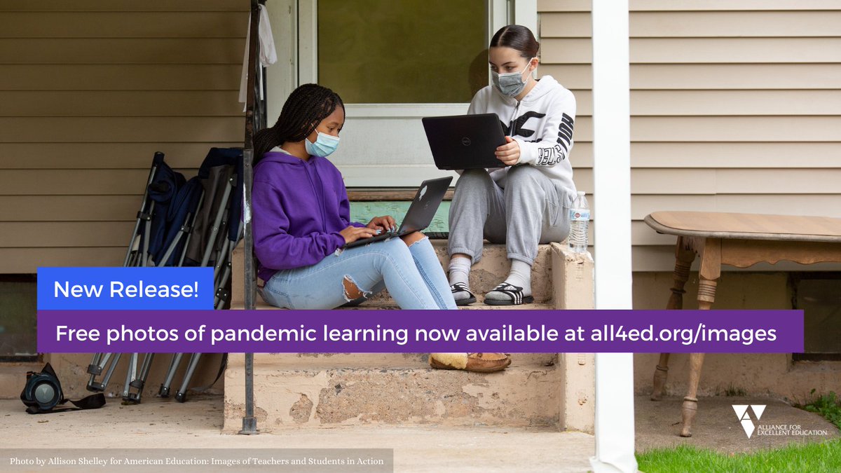 The free photo library “American Education: Images of Teachers and Students in Action” has photos of #remotelearning, socially distant learning, and hybrid #classrooms. <a href="/All4Ed/">All4Ed</a> just added 225 more taken this fall. Take a look at all4ed.org/images.