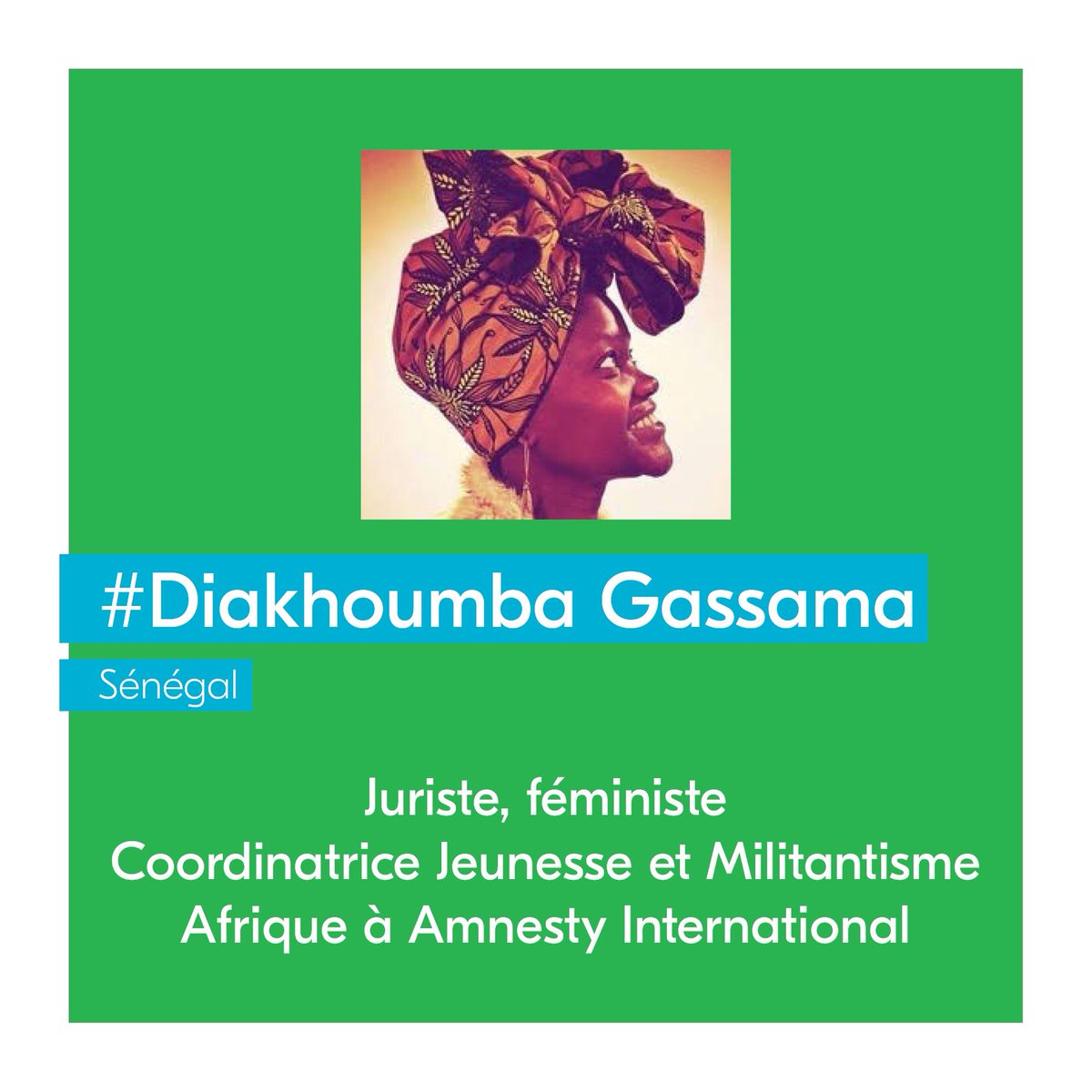 baadon1's tweet photo. Encore des annonces! Le 25/11, on recevra Diakhoumba Gassama! Elle est juriste internationale est coordinatrice des Programmes Jeunesse et Militantisme pour toute l'Afrique au sein d'Amnesty International. #baadon 
👉🏽 N'attendez pas pour vous inscrire : https://t.co/EHZ2meK5q0 https://t.co/u0QiKZI4JN