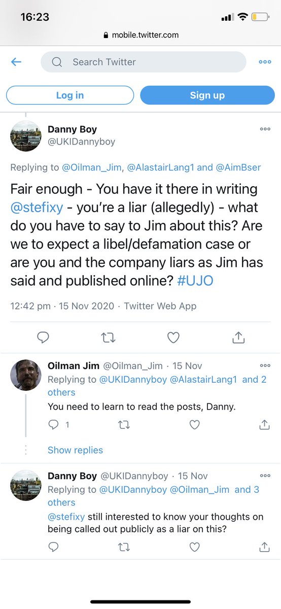 UKIDannyboy's tweet photo. @MikeWarrington7 @Heid_oil @MightyBelle68 @rwells123 @mgrahamwood @Oilman_Jim Surely not hard to reply and confirm reason to Jim again when he’s calling her a liar... I love UJO but our PR team is horrendous. https://t.co/SeNEdhzkg5