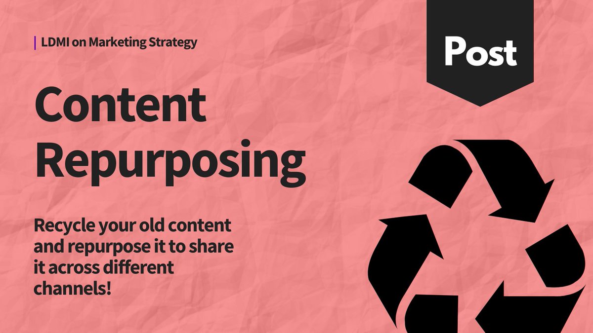 ldminstitute's tweet photo. Blog posts are the best and the easiest content type to be repurposed.
You can turn a blog post into different pieces of content including ebooks, audios for podcasts, videos, etc.
#ldmi #ldmipost #legalmarketing #digitalmarketing #legaltech https://t.co/KbYgnrUYCC