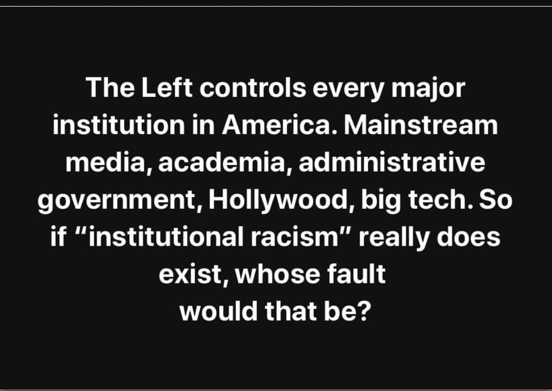 larryelder's tweet photo. #SystemicRacismBS
#WeveGotACountryToSave https://t.co/QtdJ3KJtyU