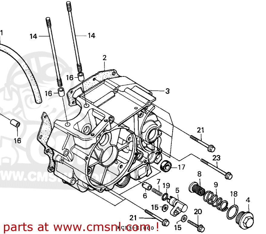 日本製CG125はエンジン腰下の側面に、カブのタペットキャップみたいなのが付いてて、それがドレンボルトなんですよ。

中華CG125にもそれは付いてるんだけど、一般的な下面にもドレンボルトがある。うーん、謎?

←日本製 中華→ 