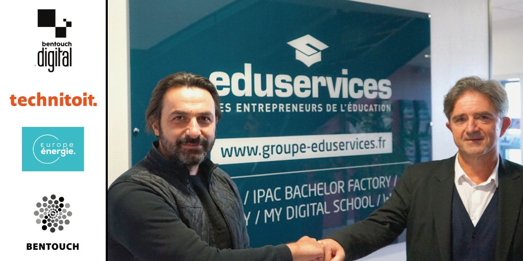ESPLANGERS's tweet photo. [#Partenariat] #BenTouch – @Technitoit  x #EDUSERVICES

Nous sommes fier de compter un nouveau partenaire national du Groupe #Eduservices : le Group Ben Touch !

Ce partenariat c’est plus de 150 #recrutements en #alternance au sein leurs différentes enseignes https://t.co/Th8UoLALlK