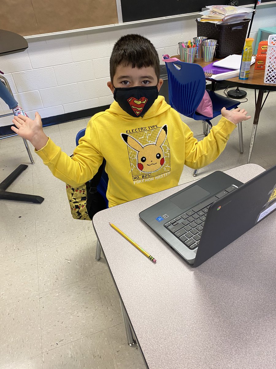 AmyLongFCPS's tweet photo. Can you name the four sentence types with your hands?! Fourth grade can show you!! @LMESTigerNation #declarative #imperative #interrogative #exclamatory https://t.co/7hRzxVF14I