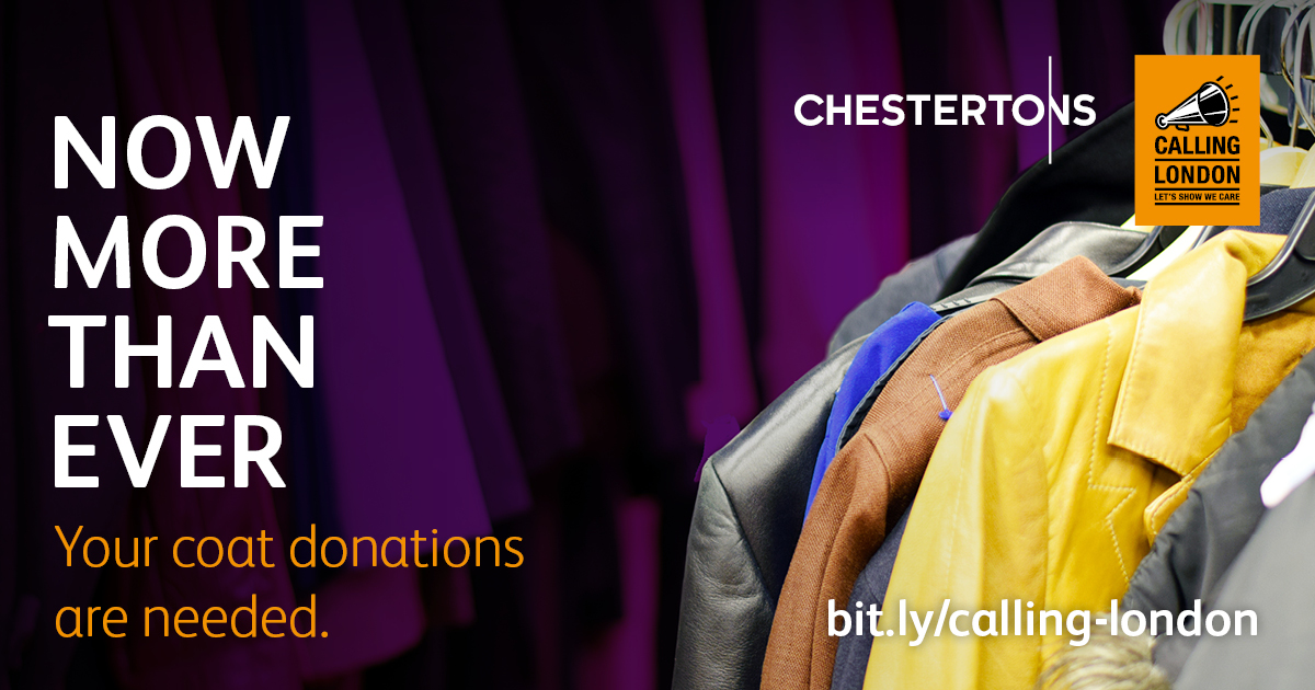 Agents_Giving's tweet photo. #WinterCoatCampaign #CallingLondon It's great to see the donations coming in @Chestertons_Kew @CHBattersea collecting your unloved warm coats.  Please drop off to any @Chestertons where they will deliver to the homeless shelters &amp; charities. Details here https://t.co/XTo578k4Lm https://t.co/8VCbPbbSlh