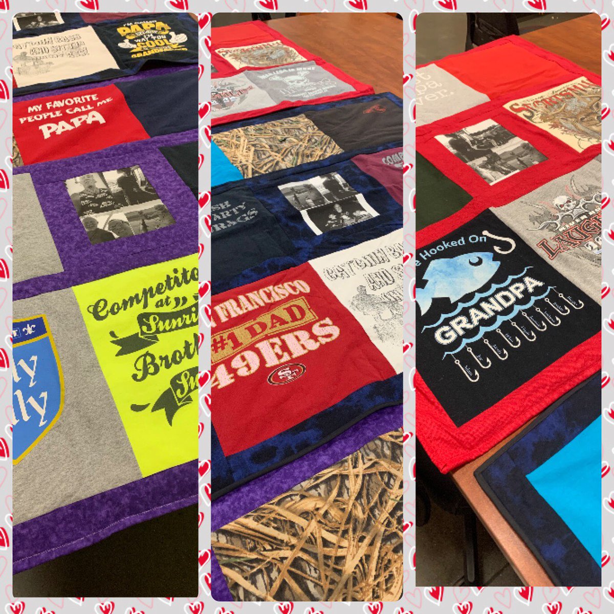 My ASDS lost her husband earlier this year. I asked what I could do for her &amp; she asked if I could make quilts out of his shirts for her kids. Today I got to present them to her. I also surprised her with a pillow with pictures of him. #8975Proud <a href="/TaraMartin9_9/">TaraMartin</a> <a href="/destinykinghd/">Destiny</a>