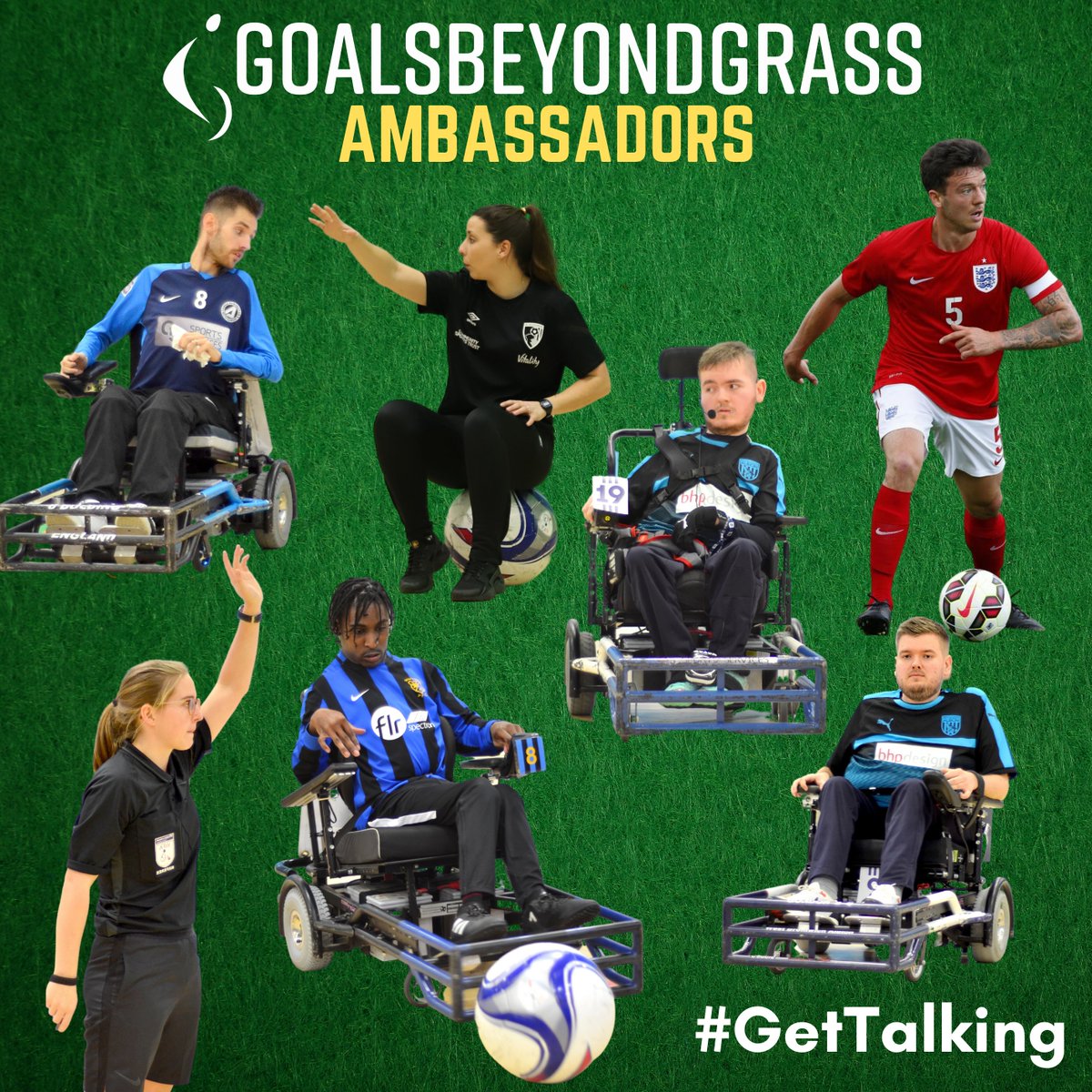 GoalsBG's tweet photo. GBG #GetTalking is back! 

This fantastic initiative provides anyone in the Powerchair, Frame &amp; PAN Football communities with the opportunity to have a phone call with one of our amazing Charity Ambassadors.

Express your interest via the link below! ⬇️

https://t.co/MOZl4oaIAp https://t.co/zy8siHyQpG