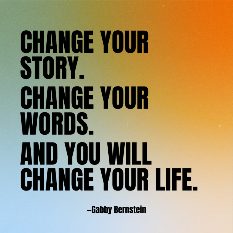 GabbyBernstein's tweet image. Change your story. Change your words. And you will change your life. &amp;gt;&amp;gt;&amp;gt; gabbybernstein.com/power-of-words/