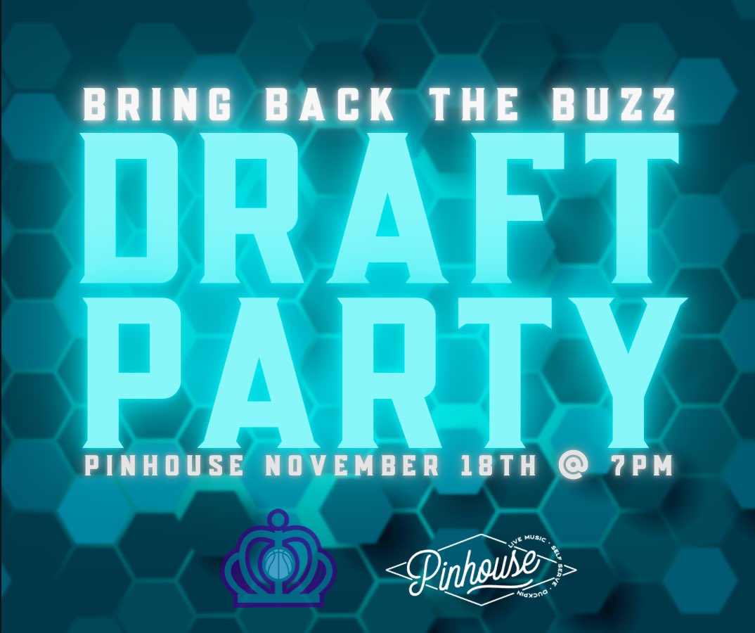 CrownClubCLT's tweet photo. Join us at @pinhouseclt this Wednesday for our Draft Party at 7pm as the Hornets make their selection with the 3rd overall pick!
There will be...
π $3 select beers!
π FREE BOWLING for ANYONE in Hornets gear!
π All wine will be only $1 per Oz!
π The NBA Draft on ALL TVs! https://t.co/GWLKjy4rSm