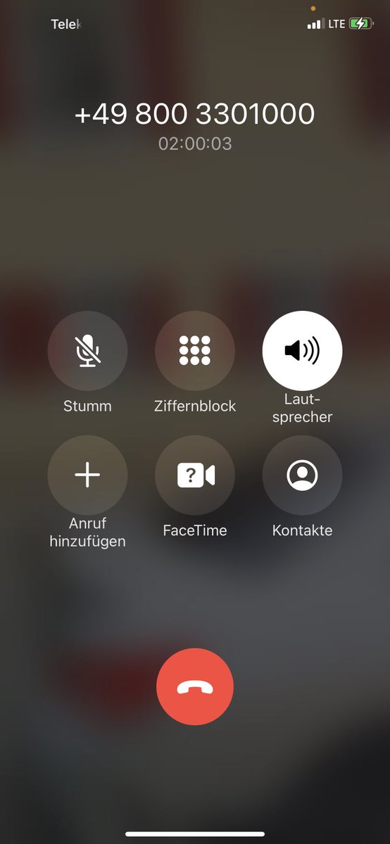 realmbcla's tweet photo. Über 2 Stunden in der Telekom Warteschleife. Respekt Telekom. @deutschetelekom  #niewiedertelekom https://t.co/9mkENwFtZm