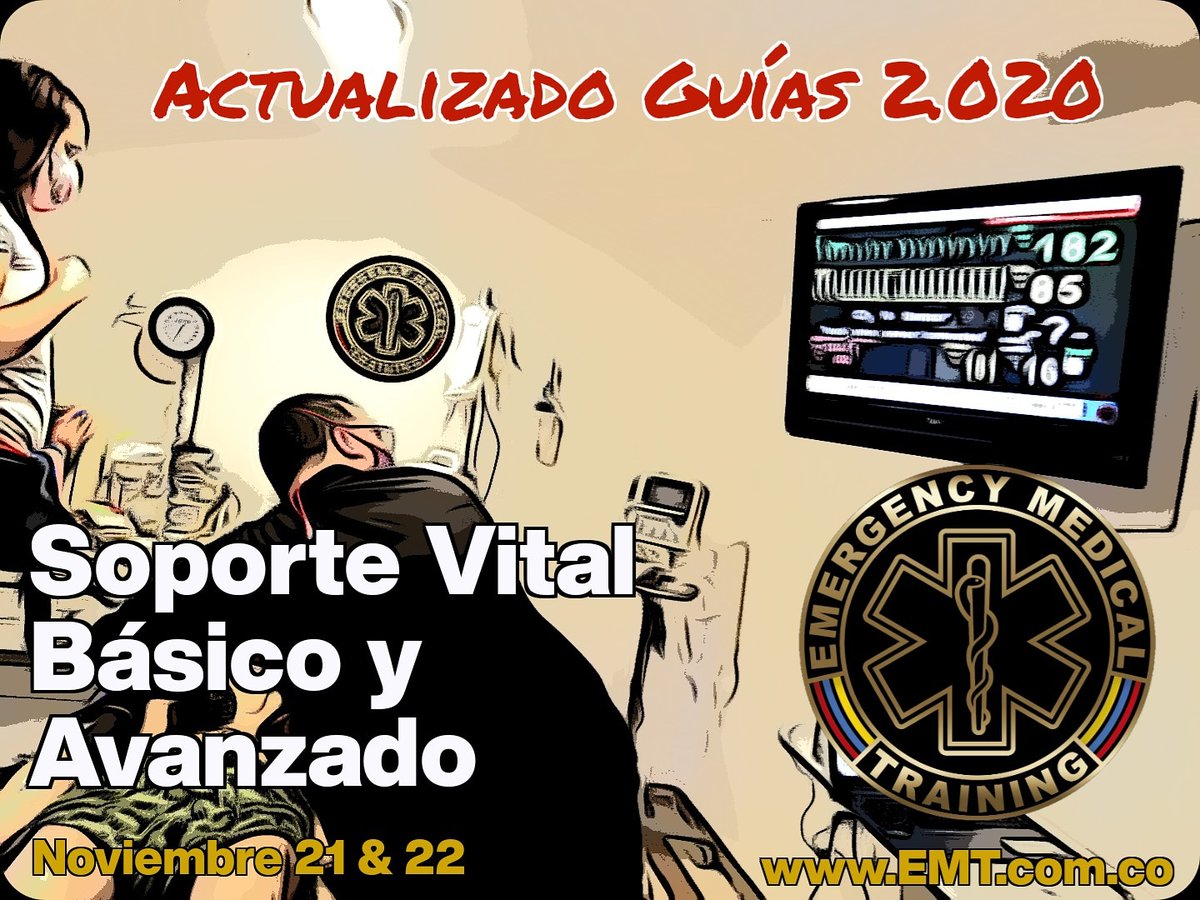 juanpaesculapio's tweet photo. Salieron las guías 2.020 de #RCP y tu aún no te actualizas? 😮

Vive una experiencia diferente de #Entrenamiento con @EMTCenterCol en el curso de Soporte Vital Básico y Avanzado #SVB #SVA con #EMTCenterCol https://t.co/3VtbfvdxMl