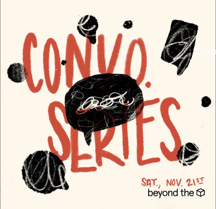 itsbeyondthebox's tweet photo. We're excited to announce our Conversation Series—an open discussion where everyone is welcome to express their ideas and perspectives on current systems and issues. This Saturday, November 21st, we’ll be discussing how society is by design. Sign up now using the link in our bio. https://t.co/6Pp9TeyAz8