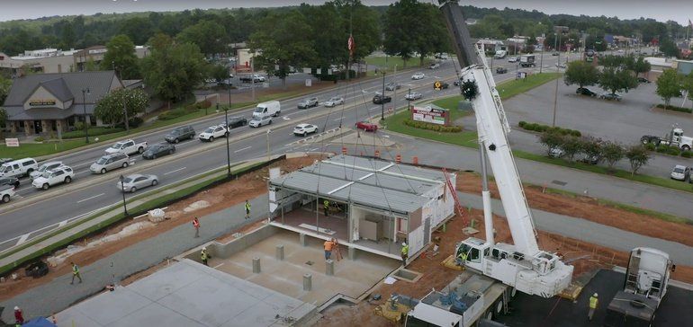 iBEAMC's tweet photo. Now, this is cool - @ChickfilA is using #modular construction processes on some of their new builds, cutting completion time from 23-weeks down to just 12! https://t.co/kPgQ8NUlcL 

Can you imagine watching a project like this in a #4Ktimelapse movie?! https://t.co/WqBEqBA7mk