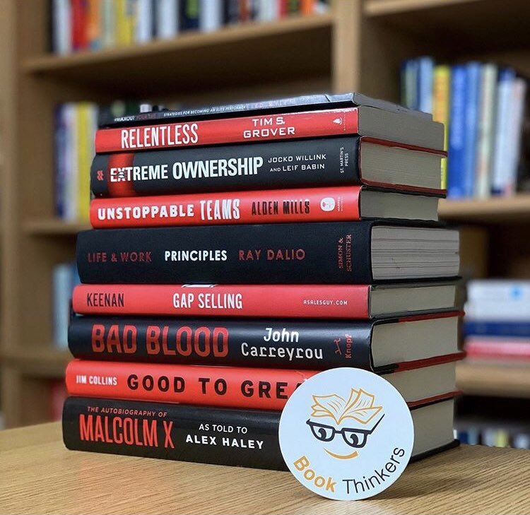 bookthinkers's tweet photo. How many of these have you read?
โค๏ธ๐คโค๏ธ๐ค
#bookthinkers #bookthinkersfamily #bookthinkhers #bookthinkersnation #powerofbookscommunity #badblood #johncarreyrou #malcolmx #theautobiographyofmalcolmx #autobiographyofmalcolmx #alexhaley #goodtogreat #goodtogreatbook #jimcollins https://t.co/AZ894i7SER