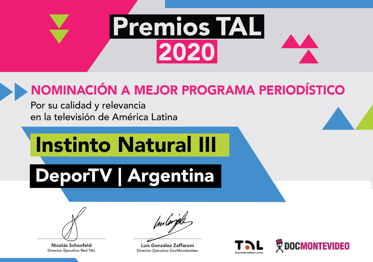 canaldeportv's tweet photo. 👏 Dos programas de DEPORTV nominados a los "Premios TAL".
#InstintoNatural como Programa periodístico y #SombrasEnLosJuegos como Serie documental.
INFO👉https://t.co/ElhxfGwpi8
Todas las series, completas, en https://t.co/nv4Afya9Oe. https://t.co/QvzKi49zRp
