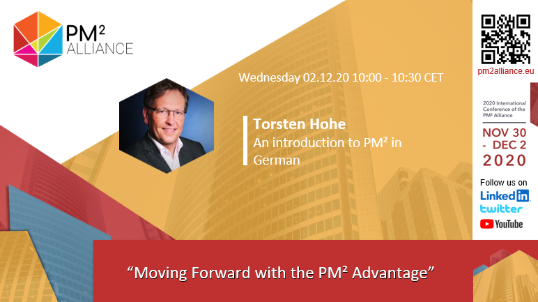 PM2Alliance's tweet photo. Participate PM² Alliance 2020 International Conference in Project Management and follow the introductory subsessions on PM² in your language. Mr Torsten Hohe will present PM² in German.
#Free #Open #Online Register: https://t.co/VlHWWlrIIQ
🗓 02/12/2020🕧10:00- 10:30
#pm2 https://t.co/7Pq87R2ND7