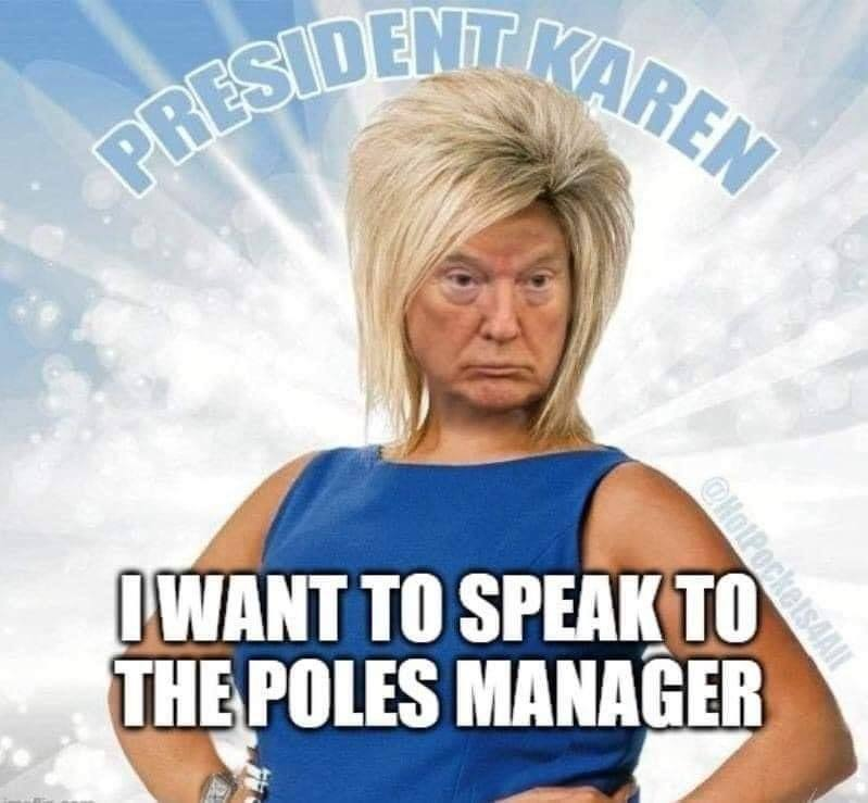 228Years's tweet image. Since everyone else is dragging The Biggest Loser...  

I might as well... 

I don't know who did this, but hey... 
#WhiteHouseKaren #NoYouDidnt #YouLostTheElection