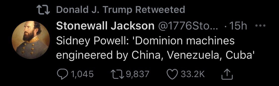 We wish we were surprised that <a href="/realDonaldTrump/">Donald J. Trump</a> retweeted an account idolizing a Confederate general...