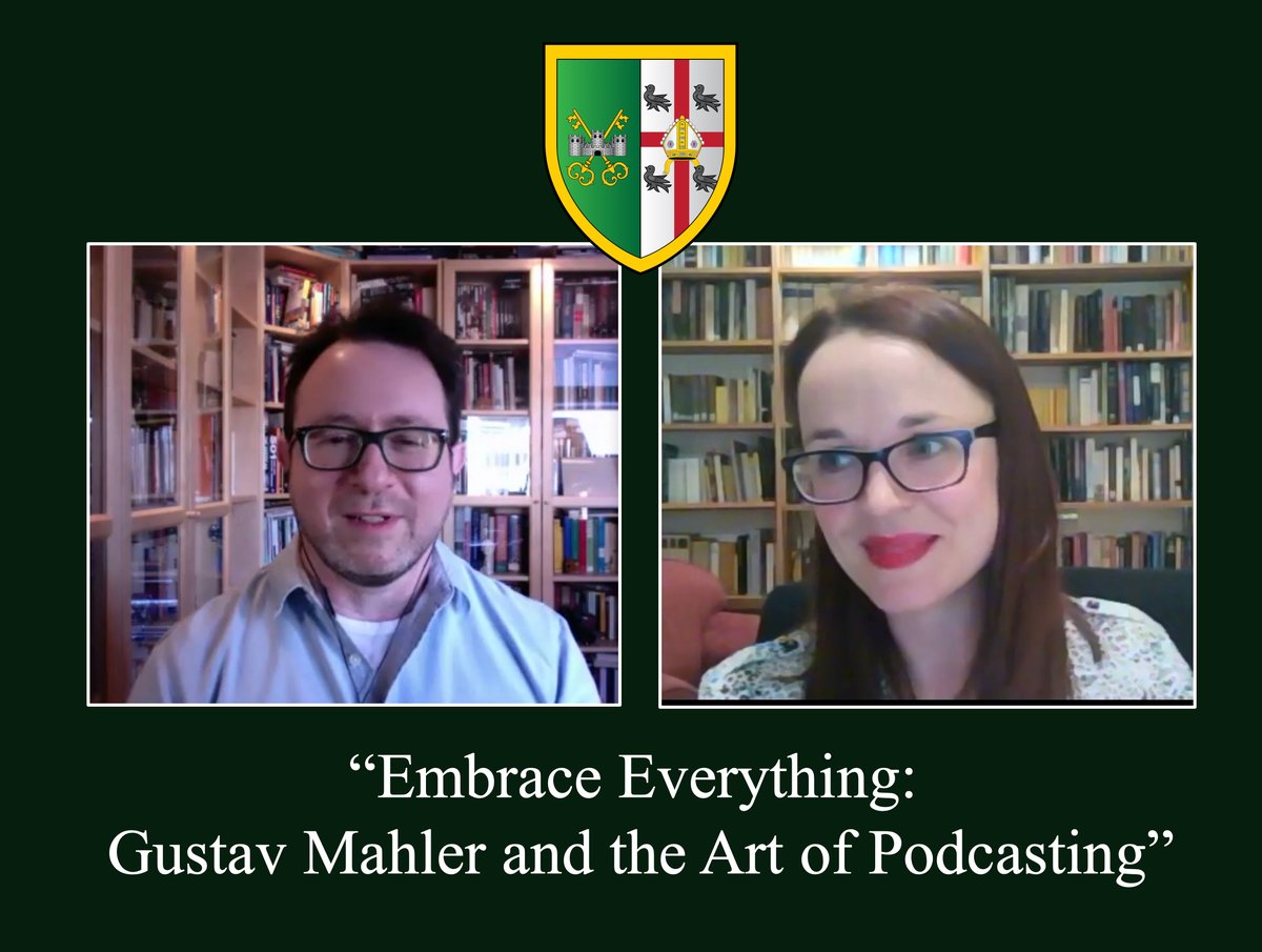 SPC_Oxford's tweet photo. Our Fellow and Tutor in German, Dr Joanna Neilly, in conversation with @WNYC @NYPRPR Aaron Cohen about Mahler, music, media and more.
Interesting at every turn.
Part of the #SPCOnline programme.
#EmbraceEverything https://t.co/Mn1pnbRTtJ