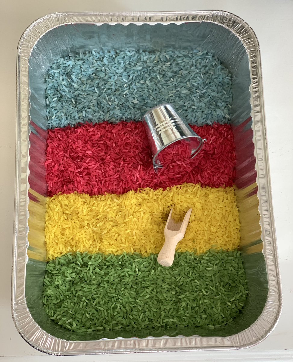 SENSORY ART BOX age 1+ coloured rice!  Check it out and order @ Barnklubb.com