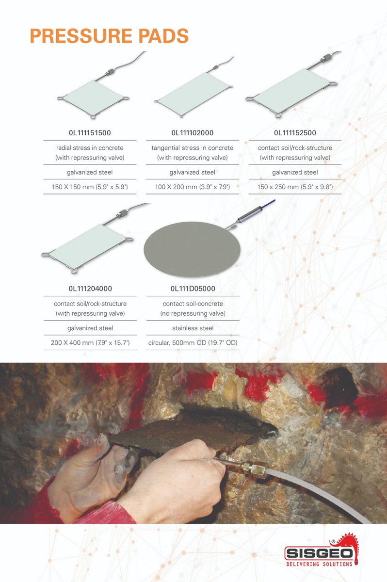 LSisgeo's tweet photo. Hydraulic pressure #cells are designed to #measure stresses in shotcrete #tunnel linings, contact #pressures on structures and stresses in rock walls.
Request a quotation at: info@sisgeo.com 
#geotechnicalmonitoring #precisioninstruments https://t.co/LHeMfF53Ew