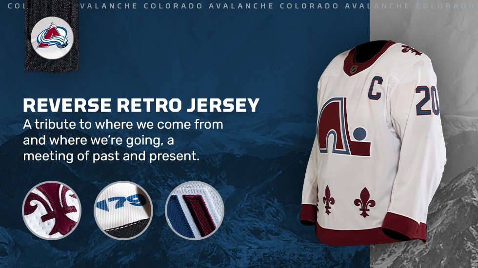 avalanche throwback jersey