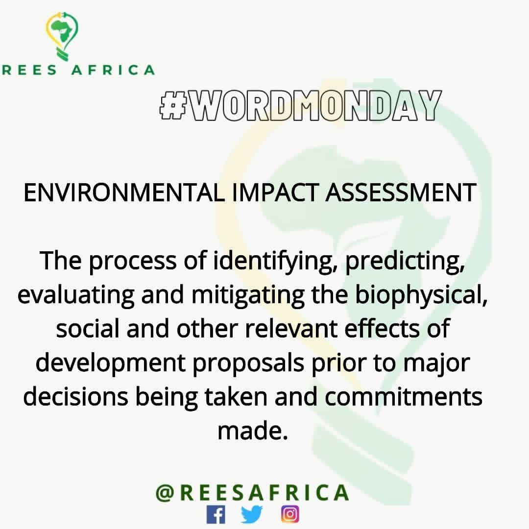 reesafrica's tweet photo. The word for today is EIA..... Keep learning!!
#Sustainability #wordmonday #reesquotes #reesafrica https://t.co/1YqH00799s