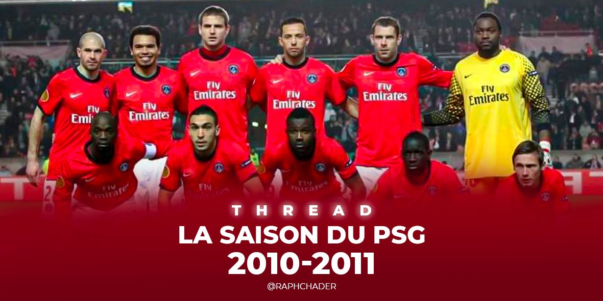  THREAD sur la saison 2010-2011 du PSGSaison historique pour le PSG puisque le club de la capitale fête ses 40 ans ! Nous allons consacrer ce thread sur cette saison qui sera marquante étant la dernière avant l’arrivée de QSI. 