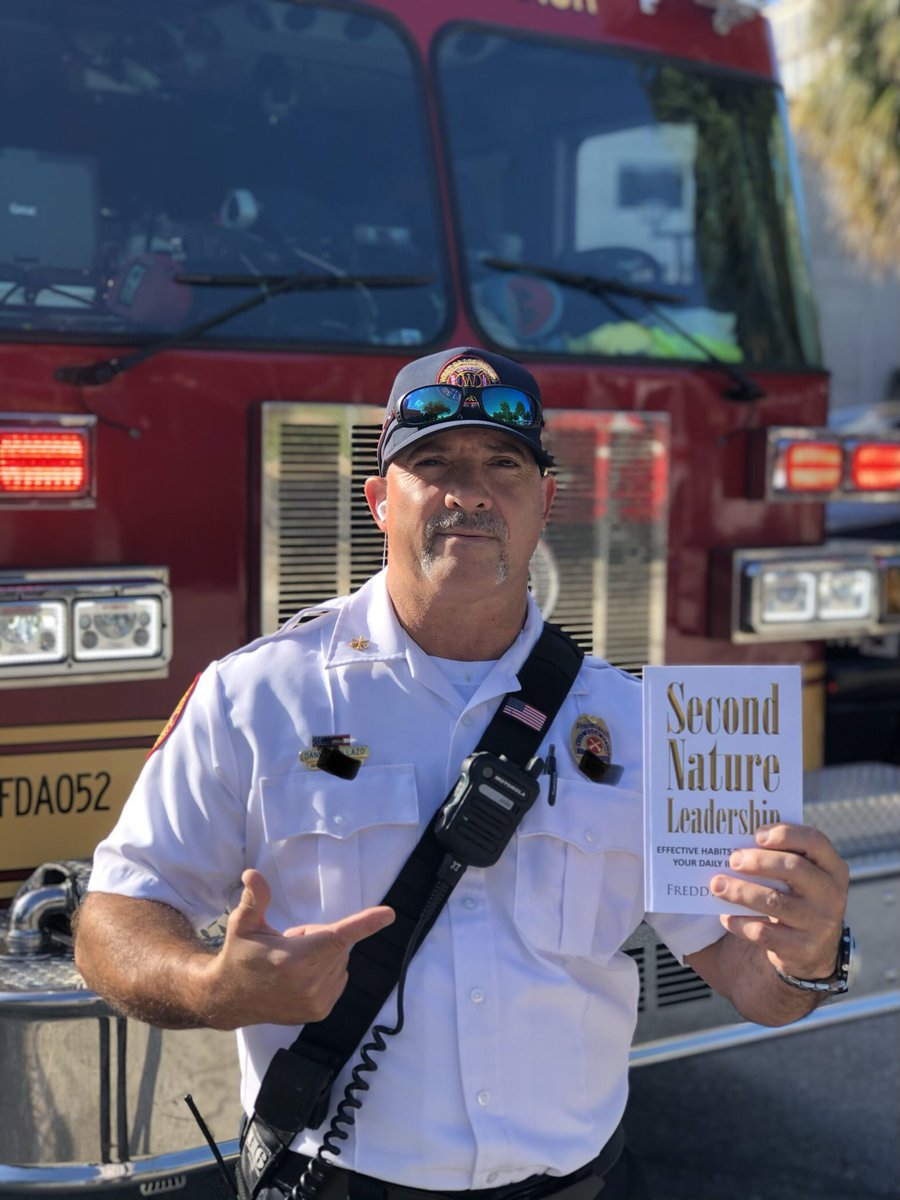 How cool is this!? Receiving great support from my first responder brothers on my book, Second Nature Leadership. #leadership #book