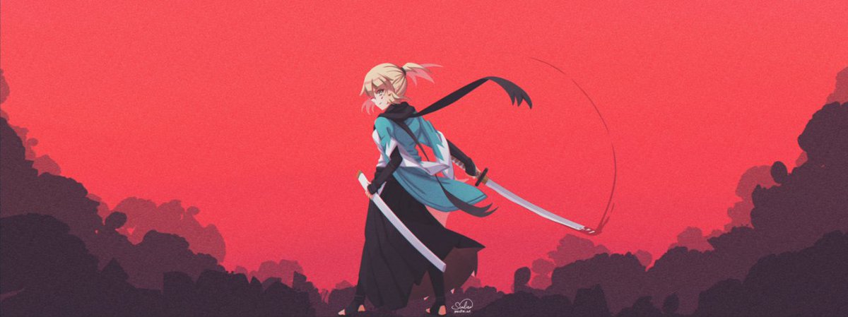 #皆さん線画と塗った後を見せてください 