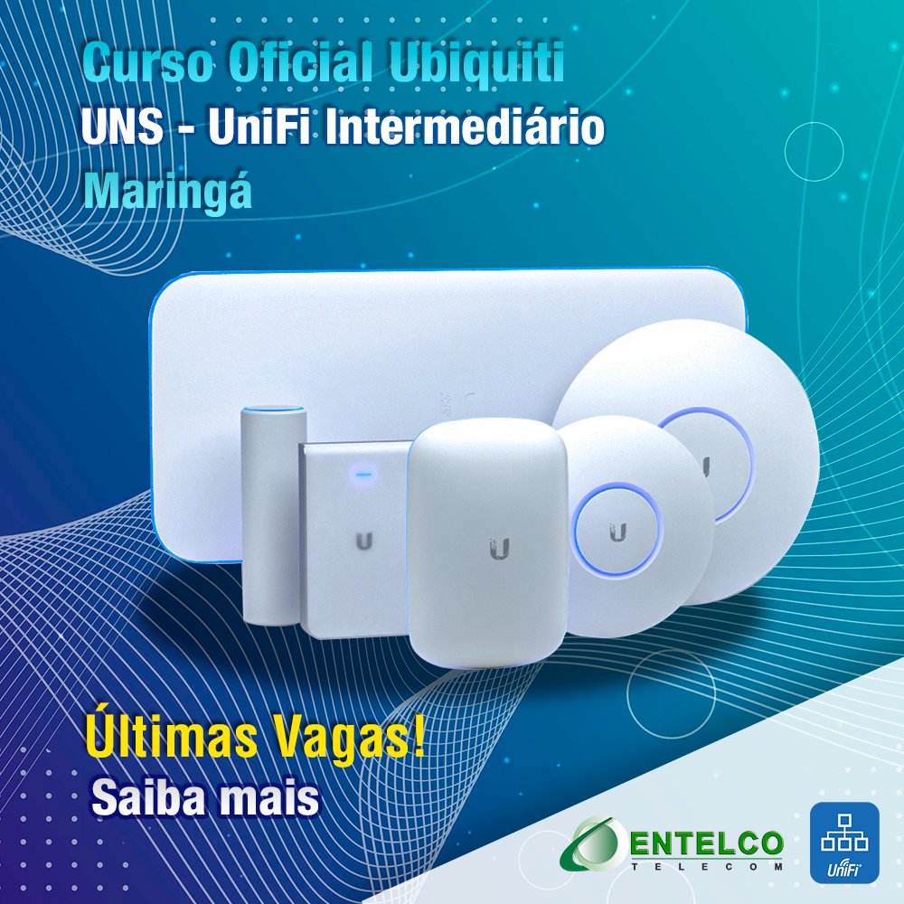 entelco's tweet photo. Ubiquiti UniFi Network Specialist UNS - Intermediário
⠀
⚠ÚLTIMAS VAGAS⚠
📍em MARINGÁ
⠀
Saiba mais:
https://t.co/NLkQIp0HbD
⠀
#uns #ubiquiti #unifi #hotspot #controladoraunifi #maringa #maringacity #entelco https://t.co/4x8sGm5M0U