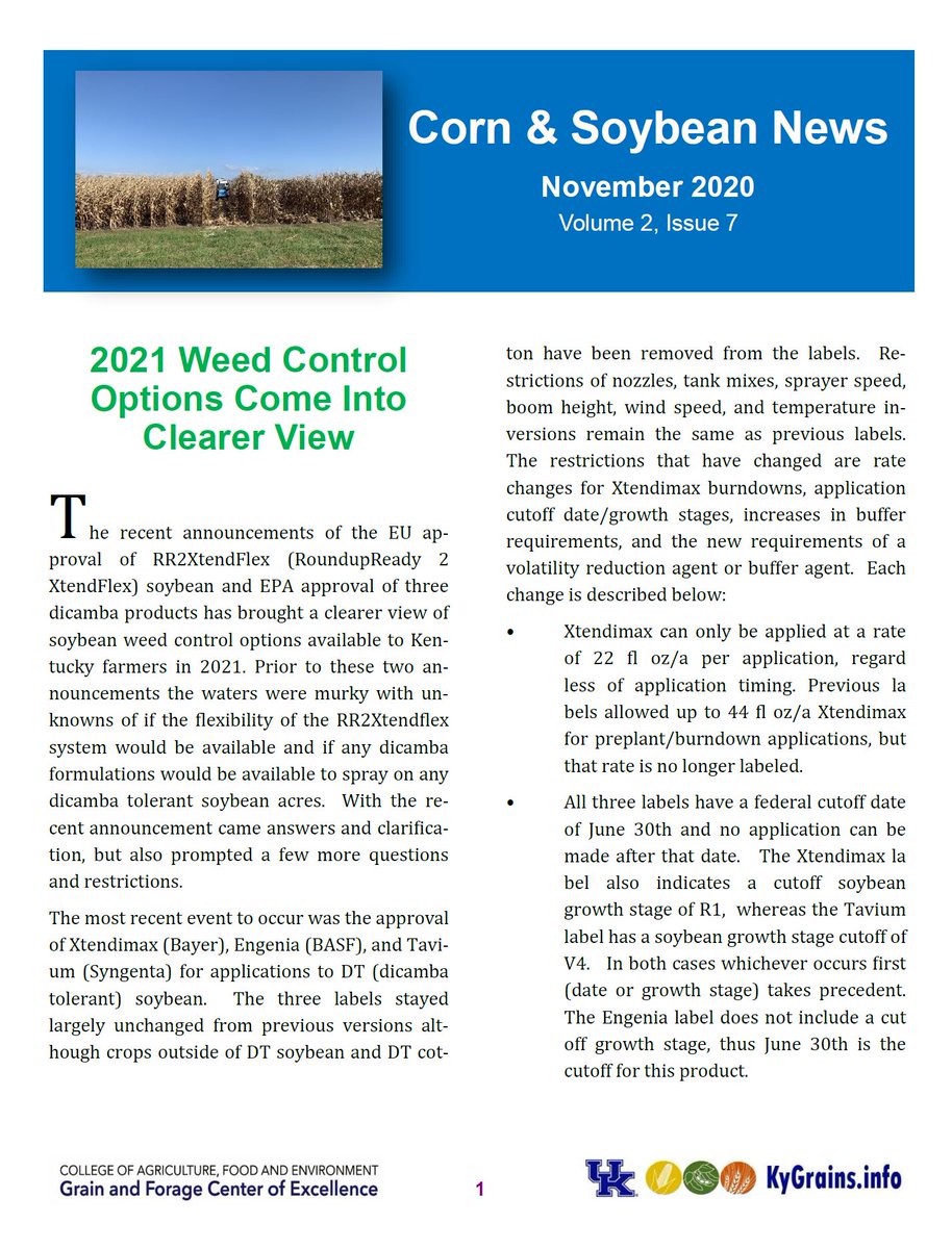 Ky Corn Growers Assn (@therealkycorn) on Twitter photo Latest <a href="/KentuckyCrops/">Chad Lee 🧢</a> Corn and Soybean Newsletter is available - kygrains.info/corn-and-soybe… Latest <a href="/KentuckyCrops/">Chad Lee 🧢</a> Corn and Soybean Newsletter is available - kygrains.info/corn-and-soybe…