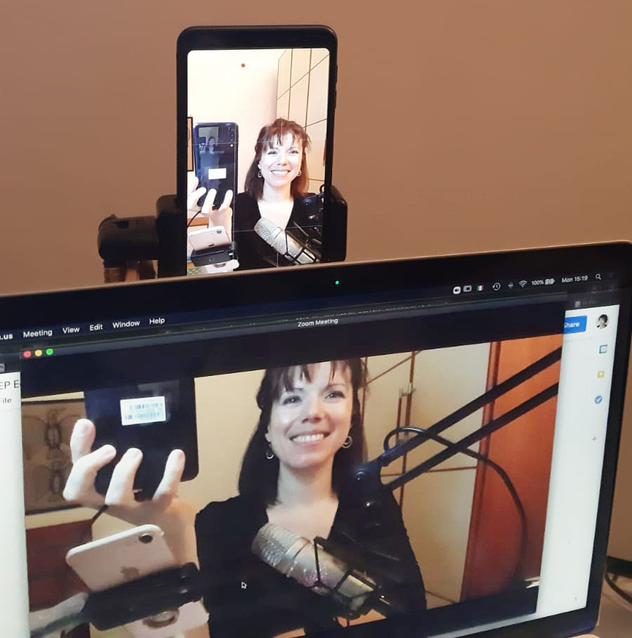 donnadifiume's tweet photo. Moments before #virologist Ilaria Capua joined me on Zoom for an interview for @EuroScience today! #ESOF2020 https://t.co/ejCMABeaZW