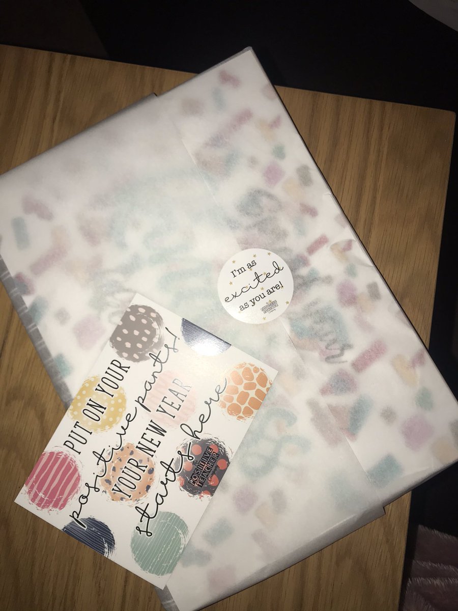 Had a visit to my placement school this afternoon, now I’m feeling so much better about being in year 6 after meeting my lovely class🥰. Then came home to my delivery from <a href="/TPositiveTC/">Positive Teacher Co.</a>, looking forward to using the trainee planner again this year!☺️