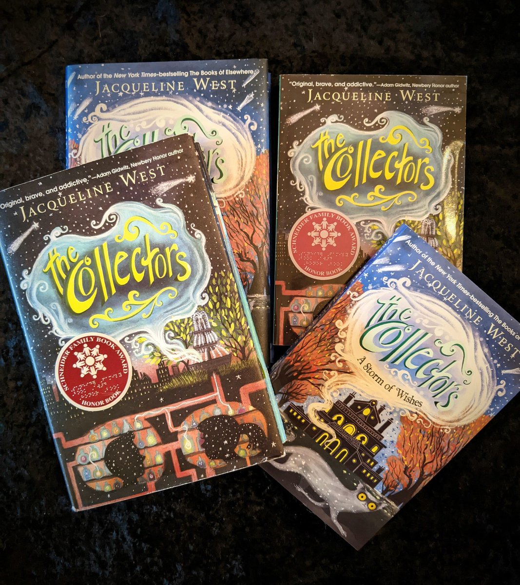 Dear #teachers + #librarians + #readers -- I'm giving away two sets of my MG fantasy THE COLLECTORS (one HC, one PB) that I hope will find homes in school/classroom/home libraries!✨🐿️ RT + F by 11/20 to enter. Bonus for tagging friends! US only. #kidsneedbooks #mglit #kidlit