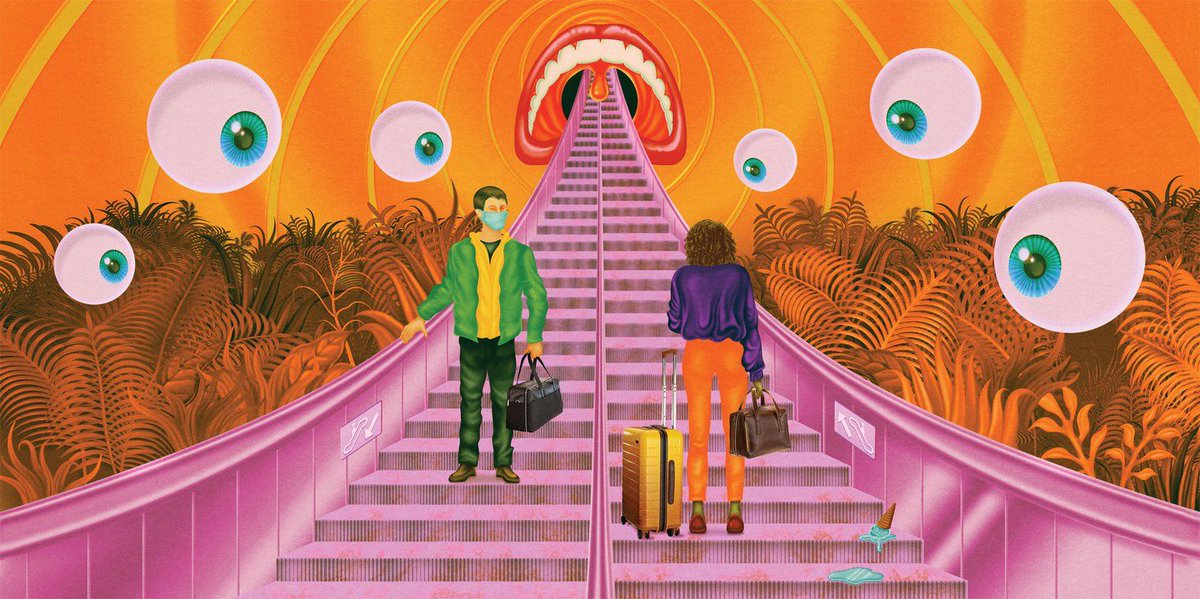 Robert Beatty’s campaign for Away depicts the “sci-fi-like experience of travel amid a pandemic” > bit.ly/3pxiZ60