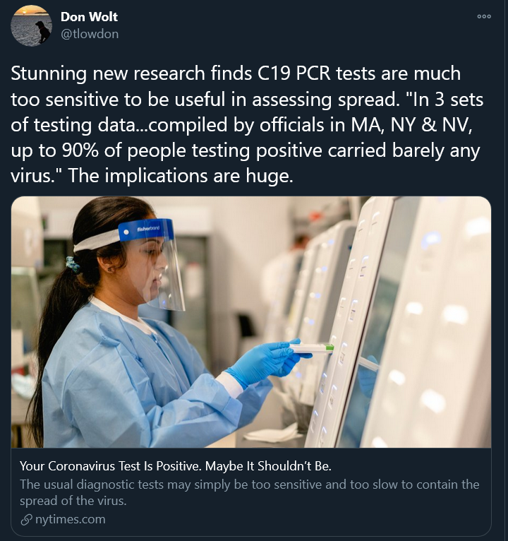 EthicalSkeptic's tweet photo. In the NY Times article is the rational behind why my charts were/are correct. On the right, my followers have been seeing the REAL valid cases of Covid all along, and not the Marxist 'fun with numbers' social coercion. https://t.co/0dddRYO8XM