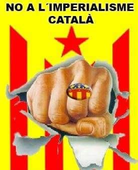 Solun2017's tweet photo. Basta de imposición política de la lengua catalana por encima de la lengua oficial del Estado (español) y de las cooficiales en Baleares y Valencia (mallorquín y valenciano, respectivamente)
#StopPancatalanismo
#LaSilenciosaCat https://t.co/bQEMZkjjMQ