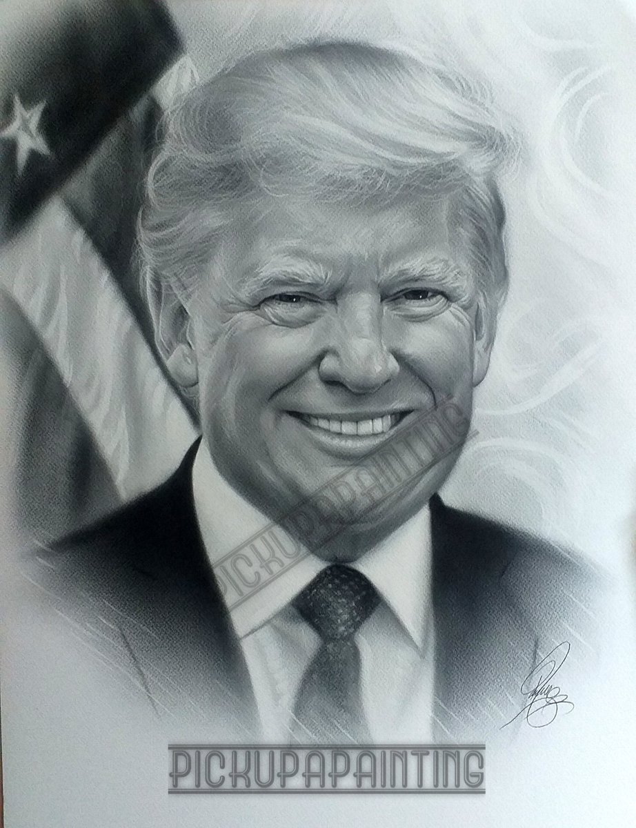 paulduncan85's tweet photo. @realDonaldTrump @BrianKempGA Sir I just wanted to share my painting of u no politics just art https://t.co/2CJ6sxdvOm