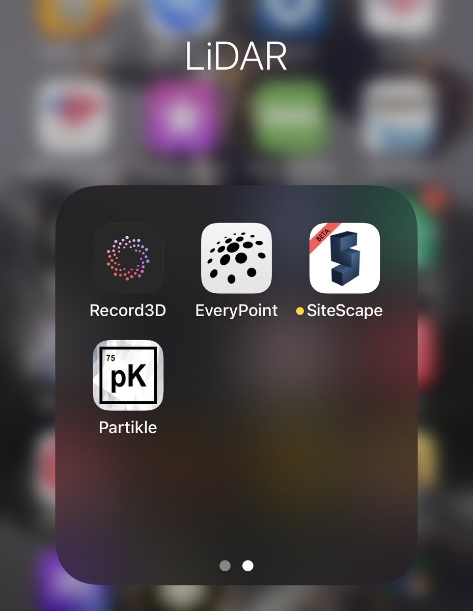 SteveTalkowski's tweet photo. My LiDAR folder expands!  Discovered three more this morning: @EveryPointIO @partikle_engine and @SiteScapeAI Looking forward to trying all of these out more extensively when I have dedicated time. @laanlabs @PolyCamAI @record3d @occipital @StandardCyborg @3DCaptureApp #LiDAR https://t.co/H242K80tcu