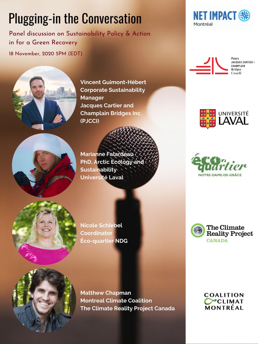 À ne pas manquer ce mercredi, réservez-votre billet pour prendre part à une conversation sur le développement durable avec Nikki et d'autres panélistes!

Join Nikki and other panelists for a conversation on sustainable development. Get your ticket now!
eventbrite.ca/e/plugging-in-…