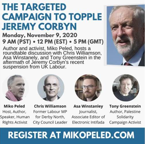 Thread: In the event advertised below the speakers believe there was a Zionist conspiracy to remove Corbyn from the  #LabourParty so it was just a discussion of how it was done & what nextGreenstein blamed Mossad, CIA & MI5Winstanley the Israeli ministry of Strategic affairs