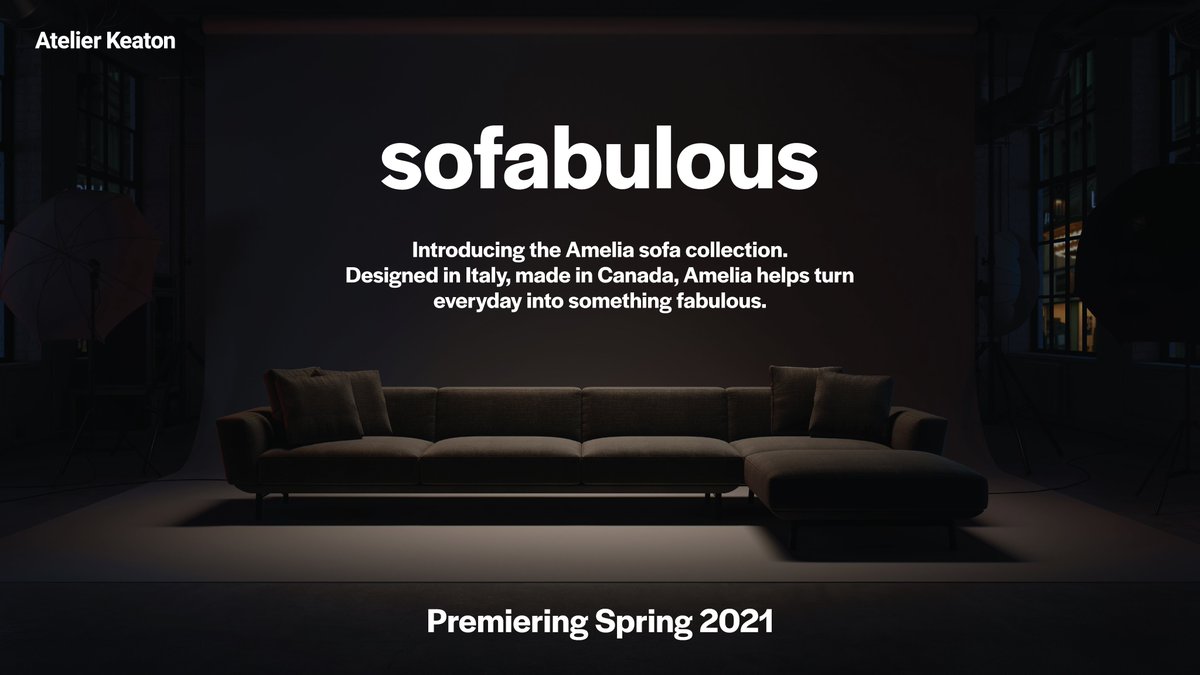 Arconas is excited to introduce @atelierkeaton, a new residential-focused luxury furniture brand. Visit atelierkeaton.com to add your email to our list and be the first to know of the release of our Amelia sofa collection in Spring 2021.

#furnituredesign #arido #luxurysofa