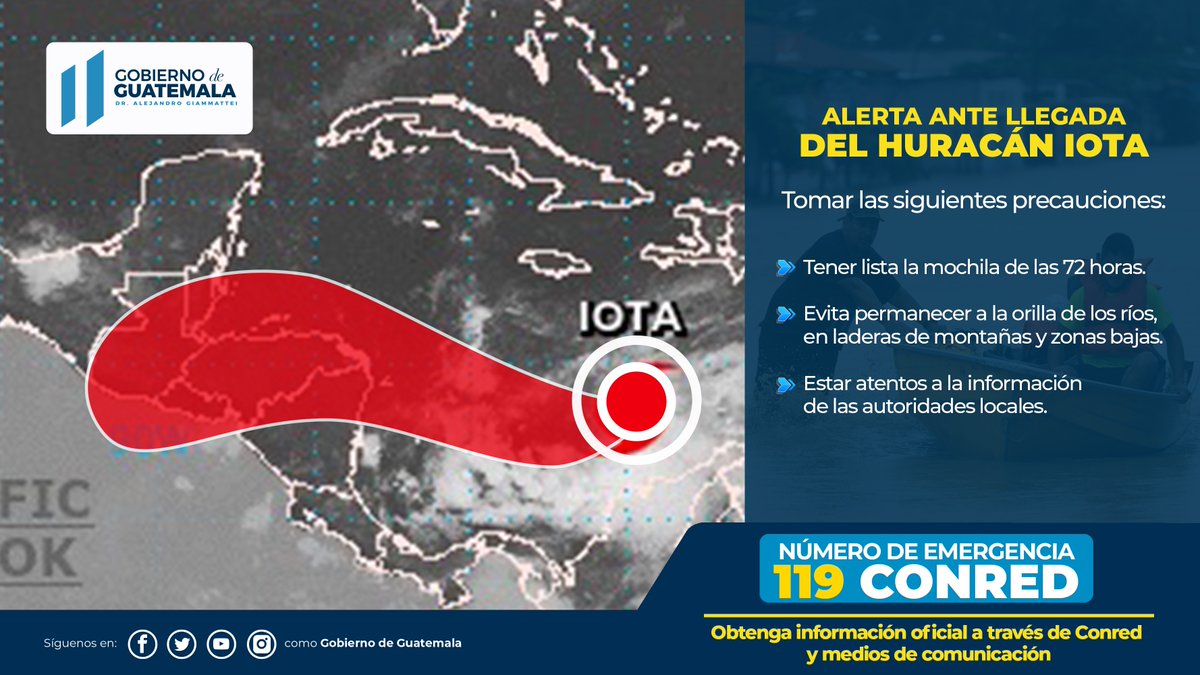 🚨INFORMACIÓN IMPORTANTE🚨
 #Iota #FuerzaGuate🇬🇹