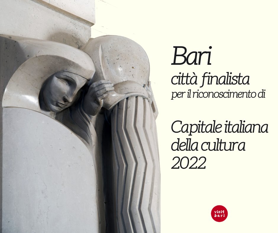 visitbari's tweet photo. BARI è tra le dieci finaliste per il riconoscimento di "Capitale italiana della cultura" assegnato dal @_MiBACT Ministero per i Beni e le attività culturali, per l’anno 2022.
#Bari #Puglia #visitbari https://t.co/rlENH4Zo25