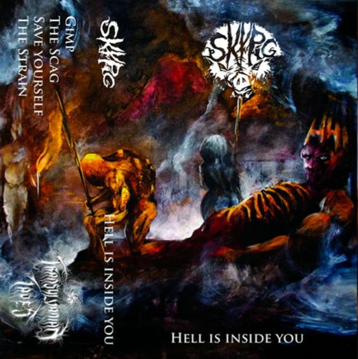 Sky Pig; Hell Is Inside You. Another one deviating from the doom & black metal path, but not so much this time. It's heavy sludge riffing and pained vocals, like when in the mid 90s anything vaguely grunge was signed by majors and Melvins were briefly mainstream. Very briefly.