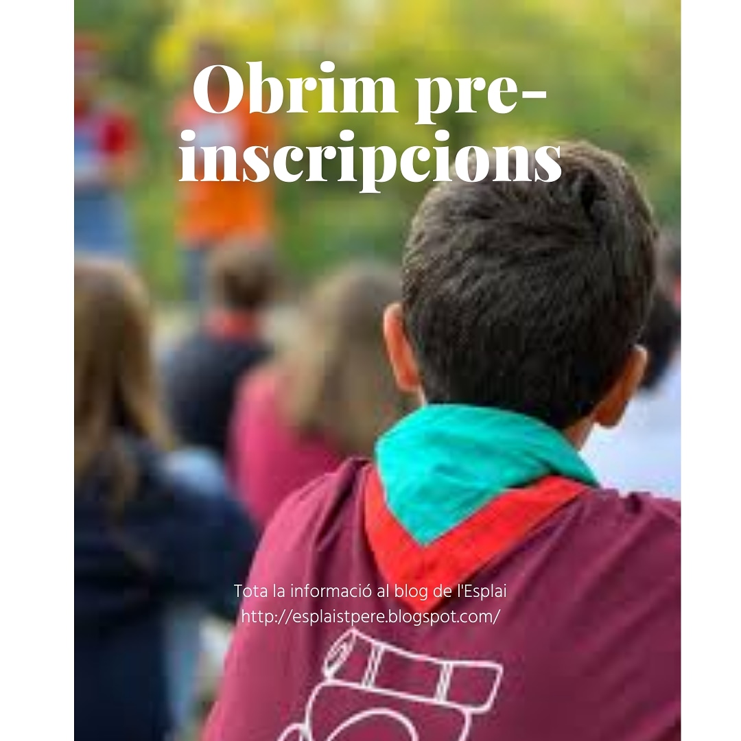 esplaistpere's tweet photo. Ei famílies👋🏼 Us comuniquem que ja han arribat les preinscripcions pel curs 2020-2021!!🥳 Aquest any no seran presencials, és per això que s’hauran de fer a través del blog de l’Esplai. Trobareu l’enllaç a la nostra biografia👆🏼
Esperem retrobar-nos al gener💚❤️ https://t.co/ixrOqQGvcw
